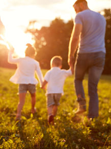 children in the neighbourgood village